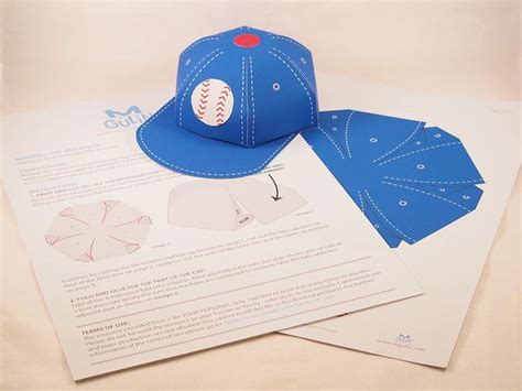 Paper Baseball Cap Template